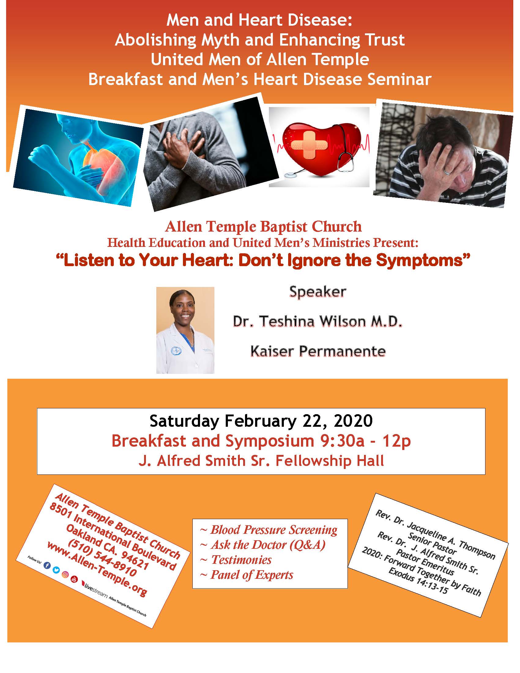 Heart Health Breakfast and Symposium Saturday, February 20, 2020